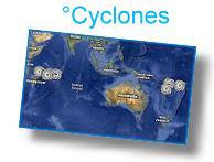 Geoagraphic breakdown of cyclones by month
