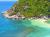 THAILAND, Beach Koh Nang Yuan - a strip of coral sand visible at low tide linking two small islands. starting point for snorkeling, where the dives are really worth the price of the excursion (40  in 2014), meals and drinks included..