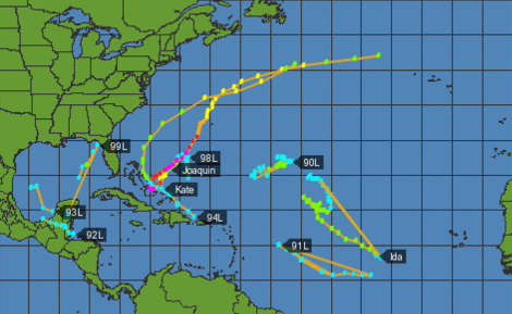 Caribbean hurricanes in 2015