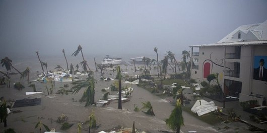 Saint-Martin Philipsburg after Hurricane Irma in September 2017