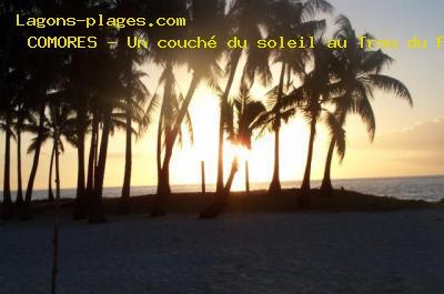 A sunset at Trou du Prophete, COMOROS Beach