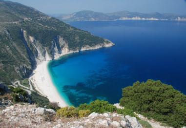 Beach of Myrtos in Cephalonia, GREECE Beach